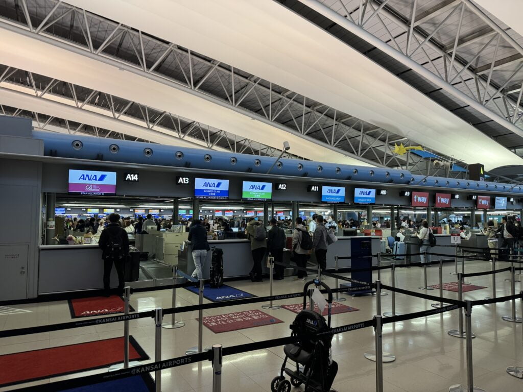 関西国際空港国際線ANAカウンター