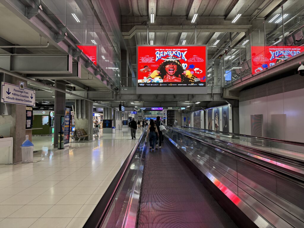 Peachでバンコク 機内 スワンナプーム国際空港